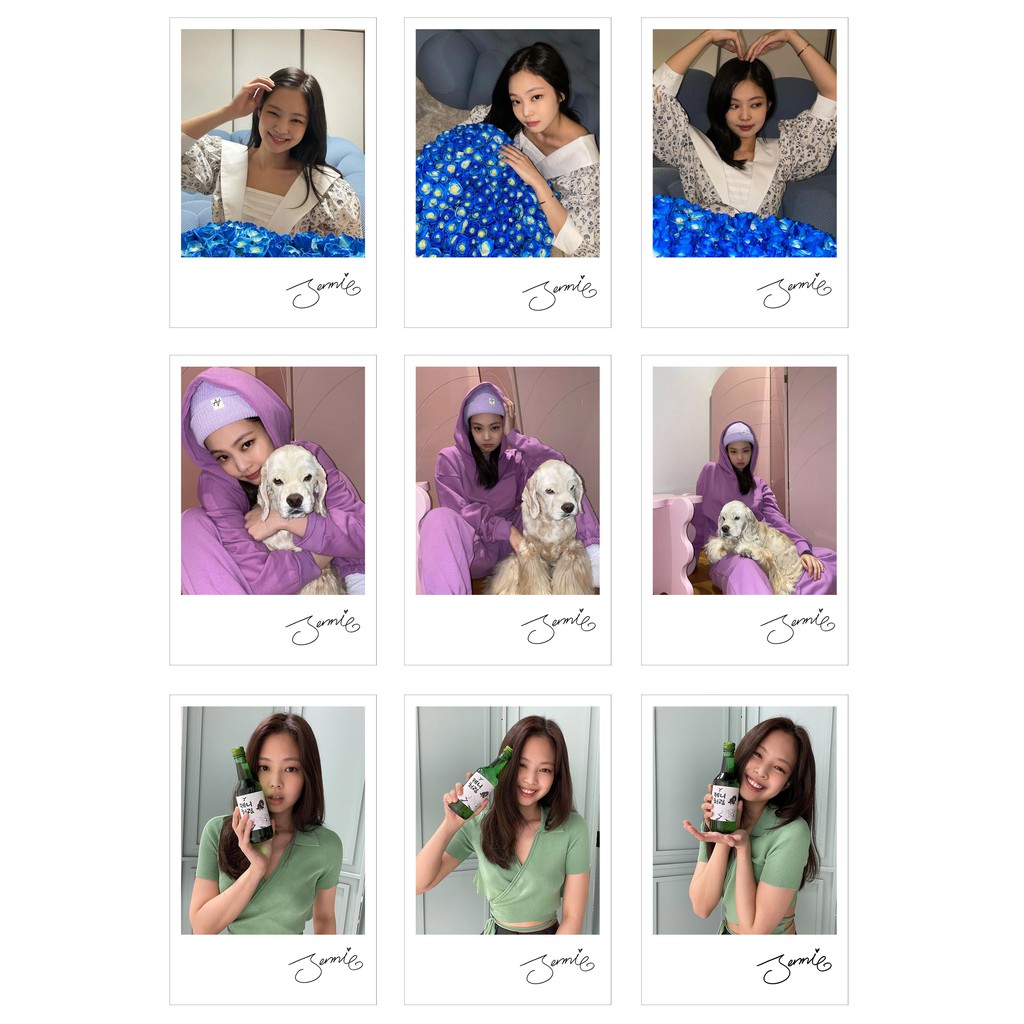 [Ép Lụa] Lomo Card 36 Ảnh BLACKPINK - JENNIE INSTAGRAM (có chữ ký)
