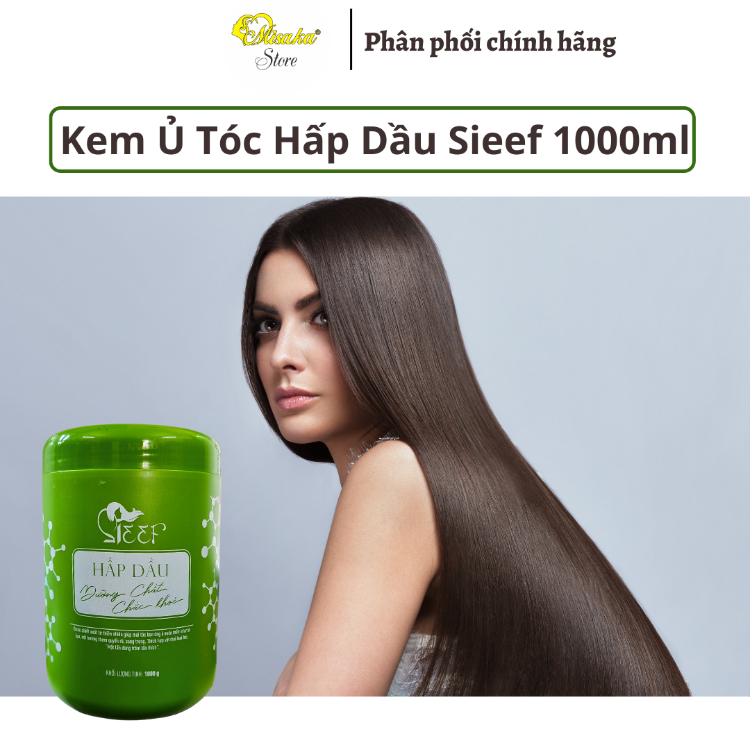 Kem ủ Xả hấp dầu Collagen mềm mượt Sieef 870ml