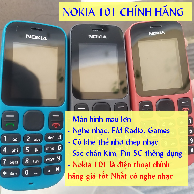 [MÁY + PIN + SẠC] Điện thoại giá rẻ nghe nhạc - Nokia 101 - 2 SIM