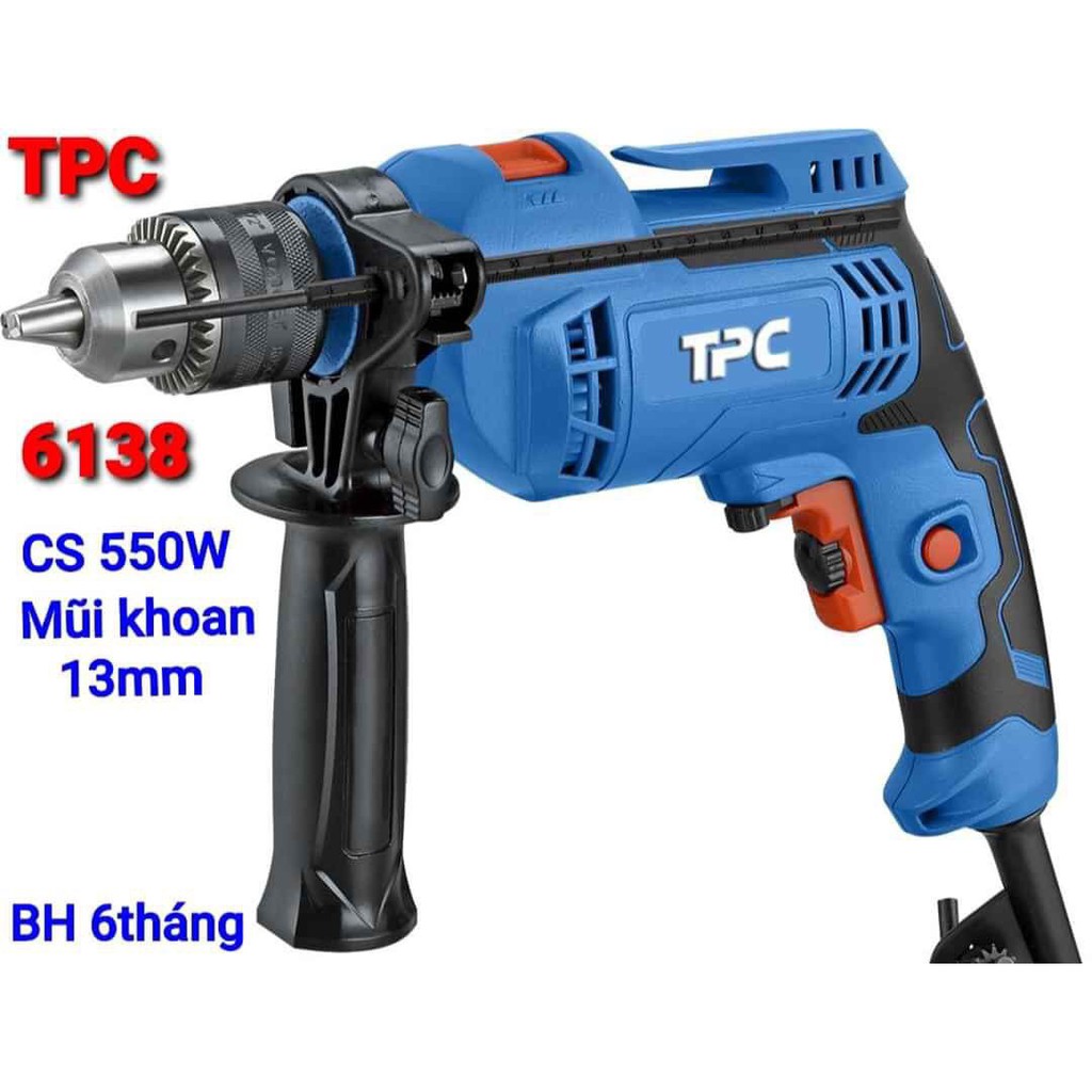 13MM MÁY KHOAN 550W TPC 6138