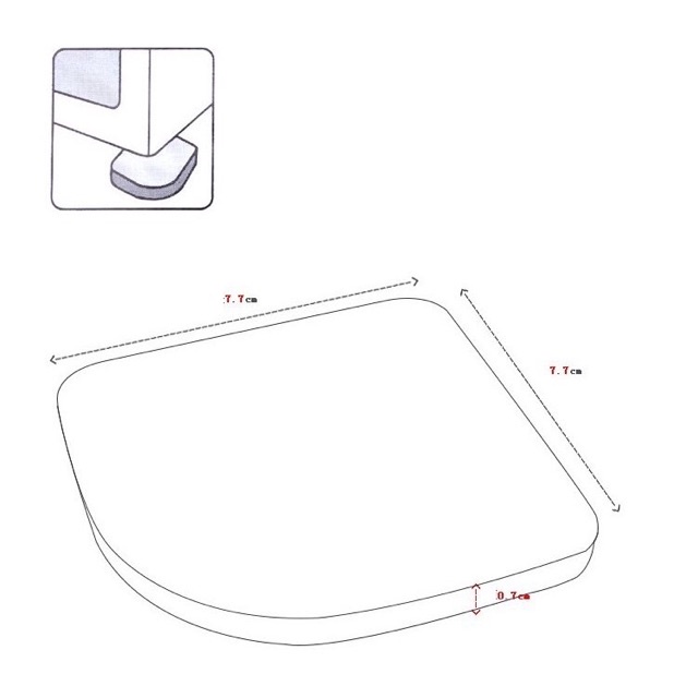 Bộ 4 Miếng Mút Kê Chân Máy Giặt, Đệm Lót Chân Tủ Lạnh Giúp Chống Rung, Chống Ồn, Chống Trơn Trượt Hiệu Quả, Bảo Vệ Sàn Nhà