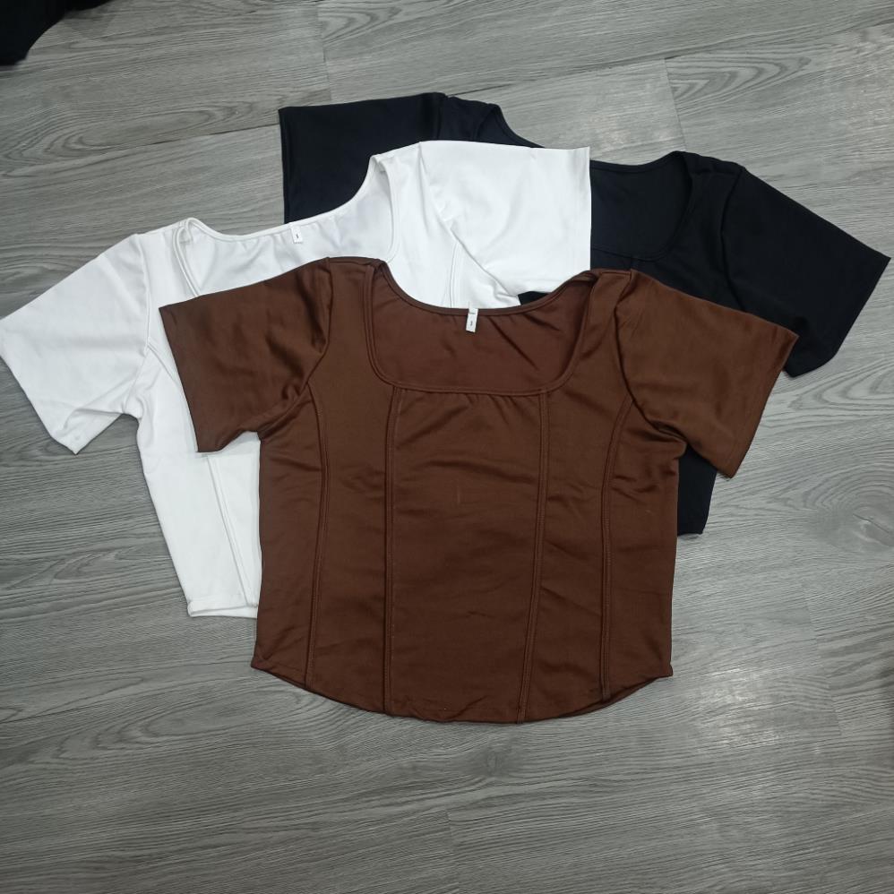 Áo cổ U xương cá nữ Bigsize