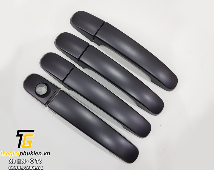 Bộ ốp tay nắm cửa không từ xe vân Carbon Ford Everest 2016-2020