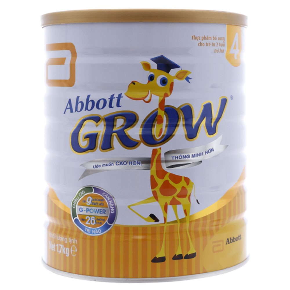 Sữa Bột Abbott Grow 2+ Hộp 1,6Kg (Cho Bé 2 Tuổi Trở Lên)