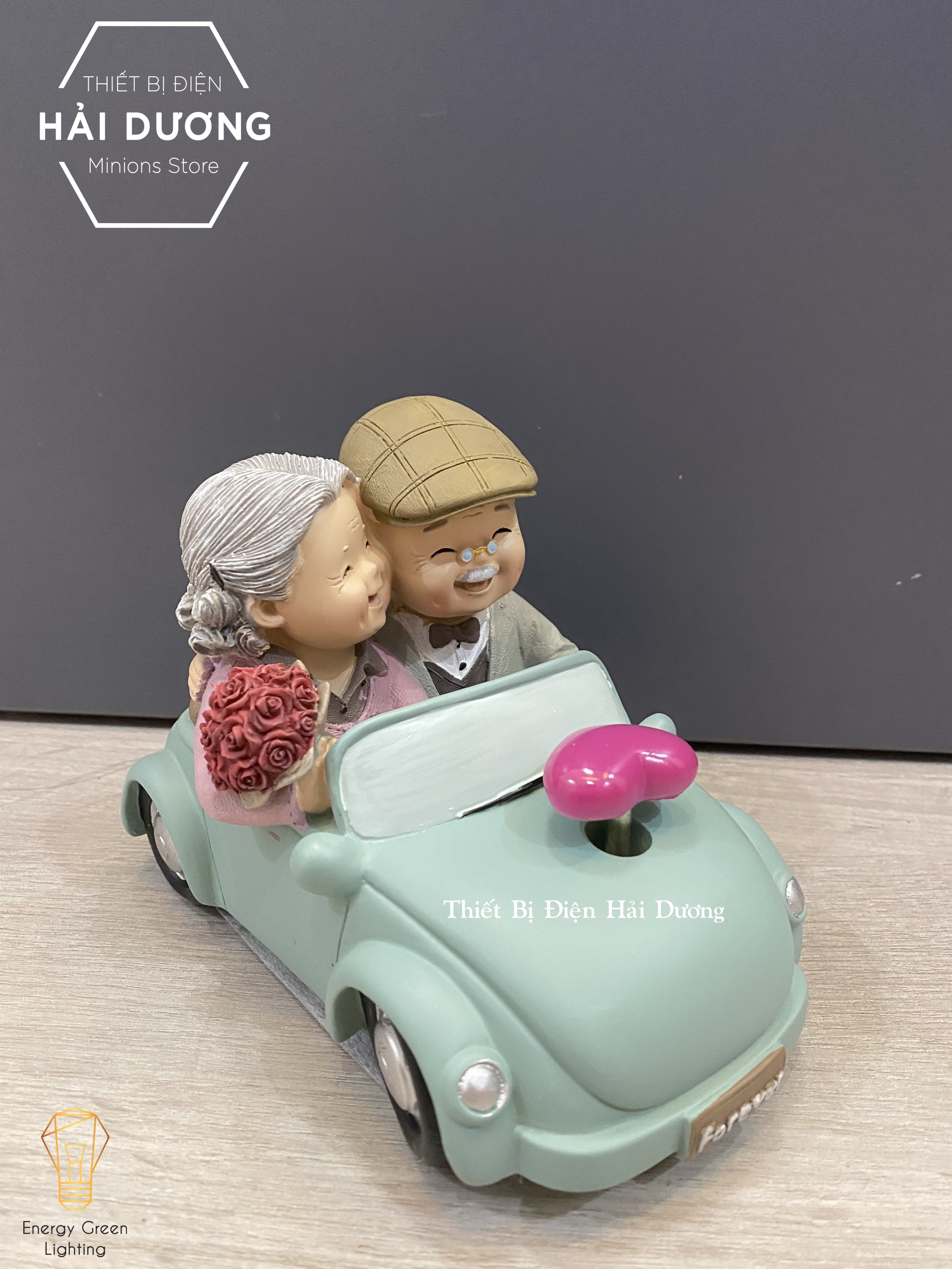 Đèn ngủ trang trí - Mô Hình Ông Bà - Quà tặng ý nghĩa - trang trí căn phòng vintage siêu dễ thương tiết kiệm giá rẻ - Có Video