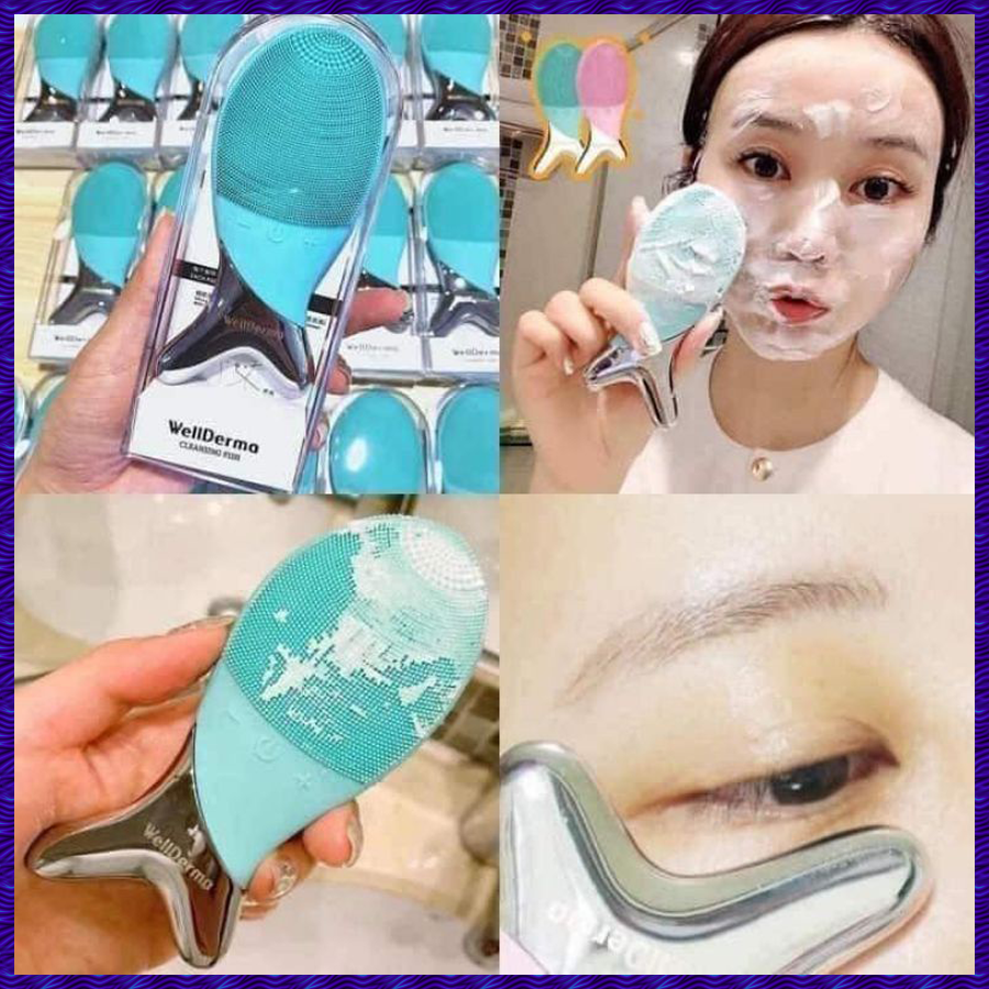 [HÀNG CHÍNH HÃNG]Máy Rửa Mặt Con Cá WellDerma Cleansing Fish Hàn Quốc