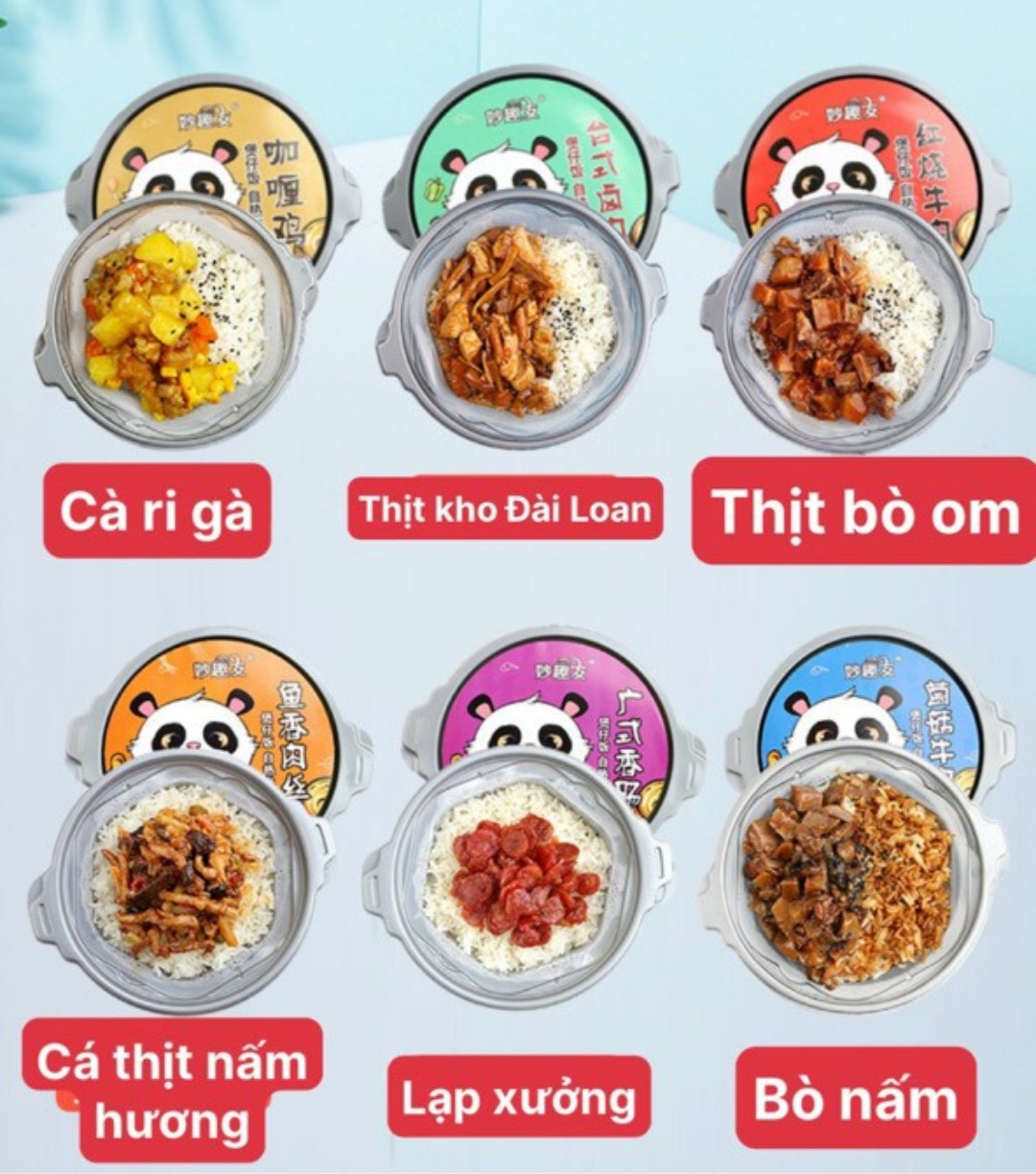 Cơm Tự Sôi Các Hãng Trung (nhiều vị)