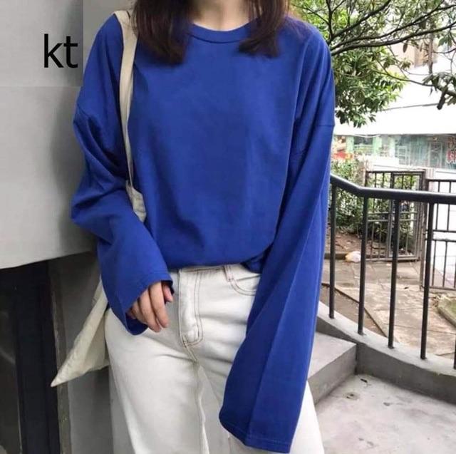 Áo thun thụng trơn nam nữ ba màu KTH0919