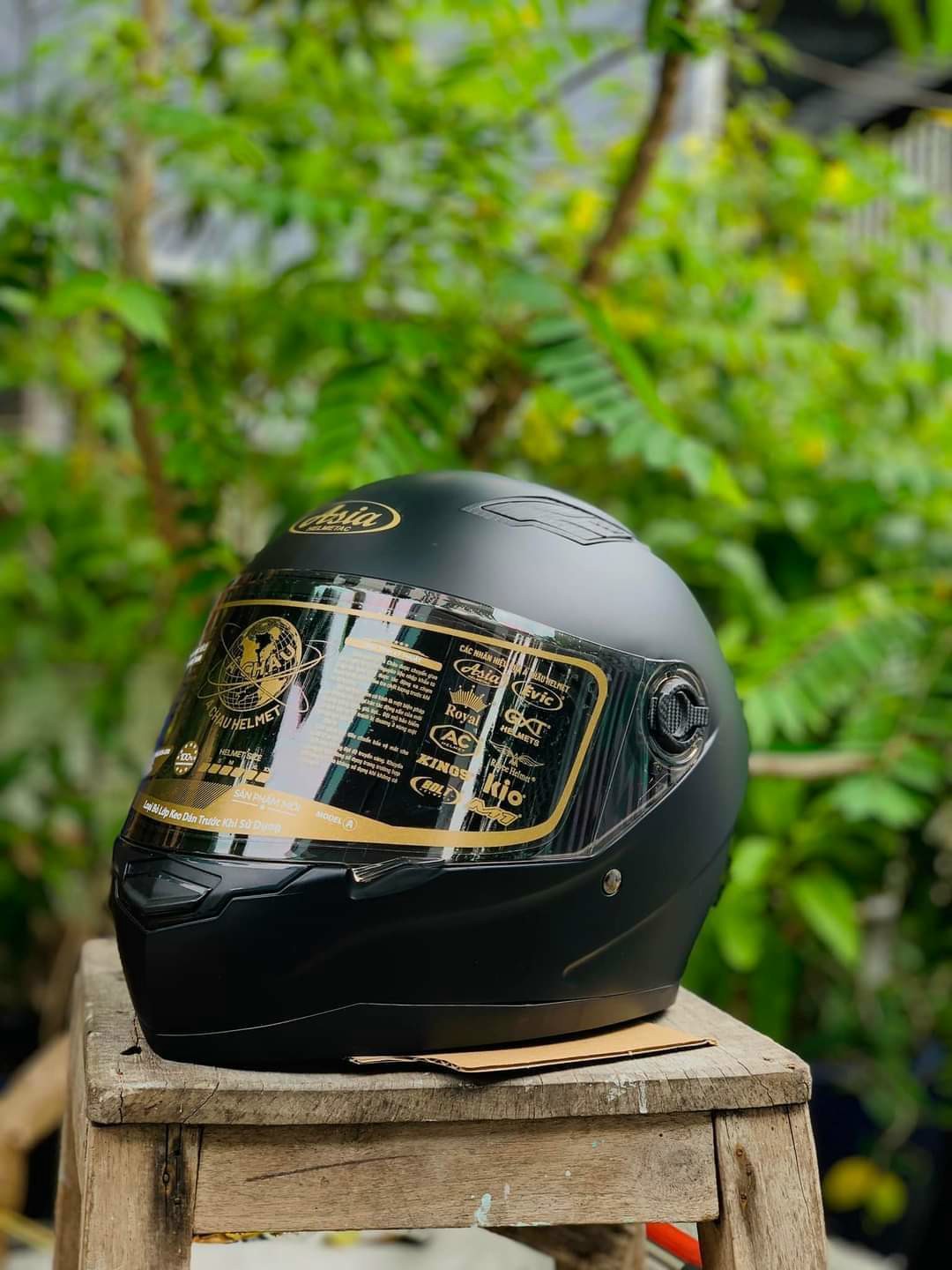 Mũ Bảo Hiểm Fullface M136 ASA /Bảo Hành 12 Tháng (Đen Nhám )