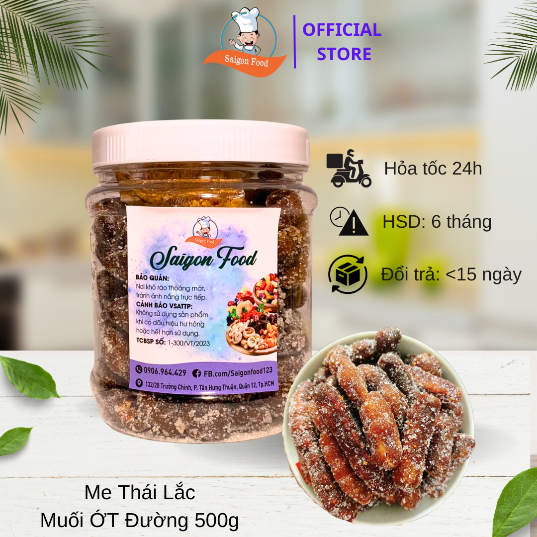 [HCM]Me Thái lắc muối ớt đường 500g