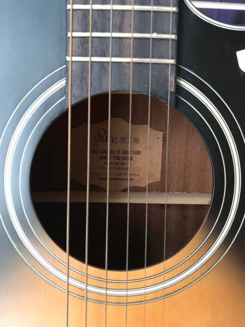 Đàn guitar acoustic Rex RD1C-VS Chính Hãng dáng Dreadnought