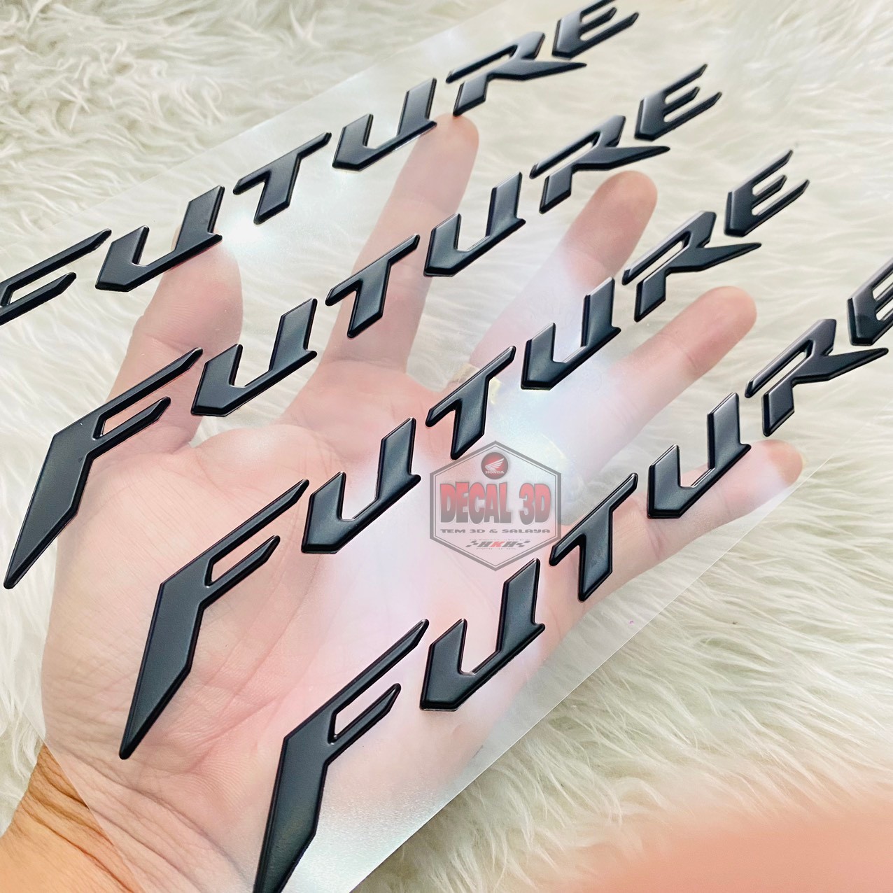 Future mod black embossed stamp super nice