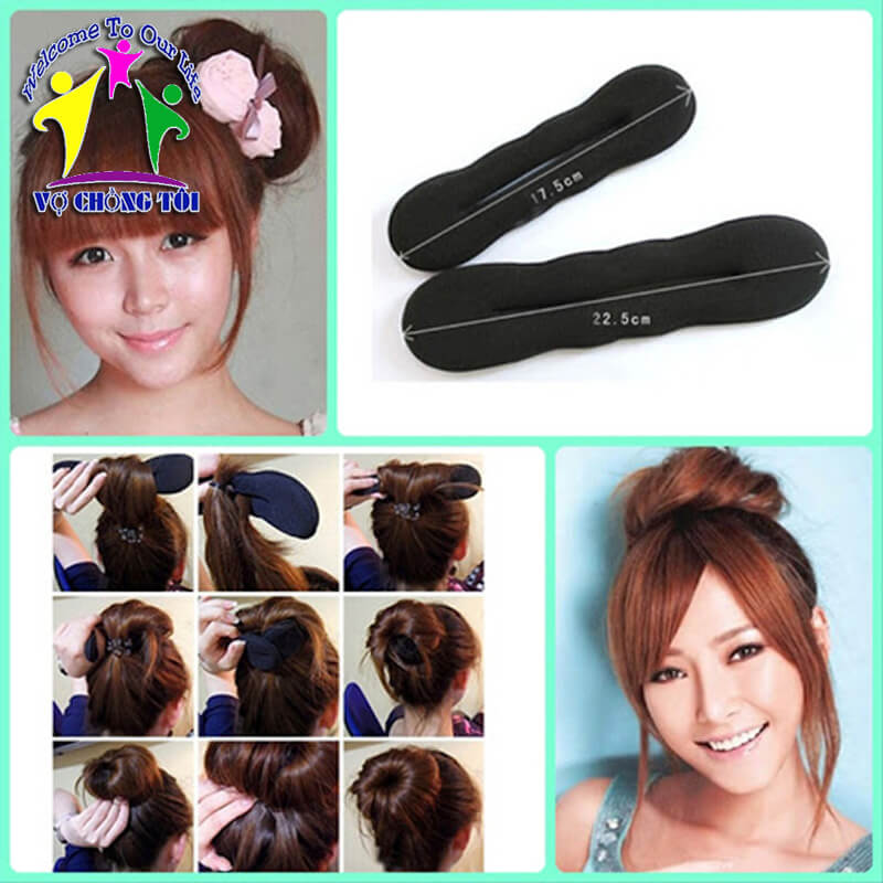 Phụ kiện tóc nữ cho cô dâu bộ dự tiệc cho bé gái dụng cụ búi tóc củ tỏi - thương hiệu VỢ CHỒNG TÔI