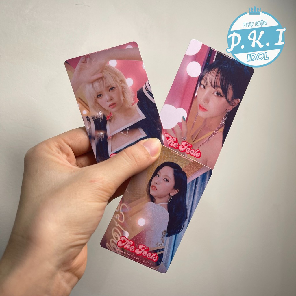 Bộ Card Twice MV The Feels Mới Nhất - Bo Góc Ép Lụa Siêu Bền