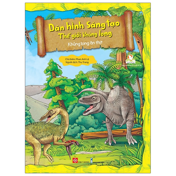 Fahasa - dán hình sáng tạo - thế giới khủng long - khủng long ăn thịt