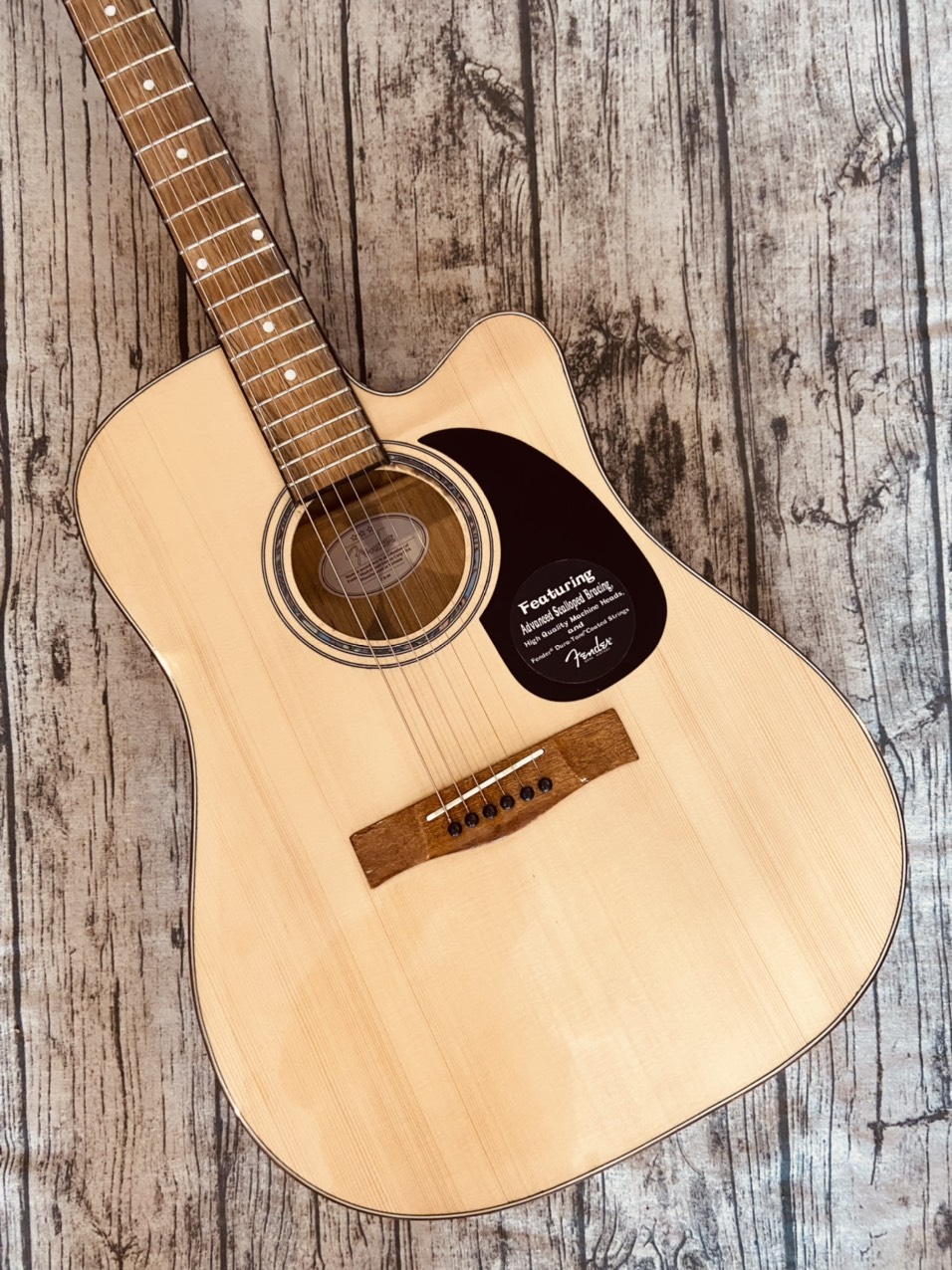 [HCM]Đàn Guitar Acoustic Custom Fender CD-60 solid top cho người mới tập chơi( Guitar Sao Việt bảo hành 12 tháng)