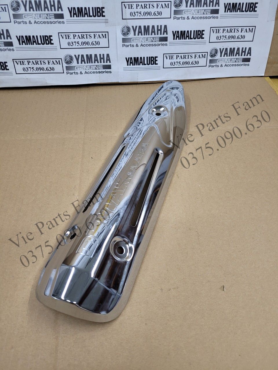 Ốp pô, che bô exciter 135 2011-2014 inox