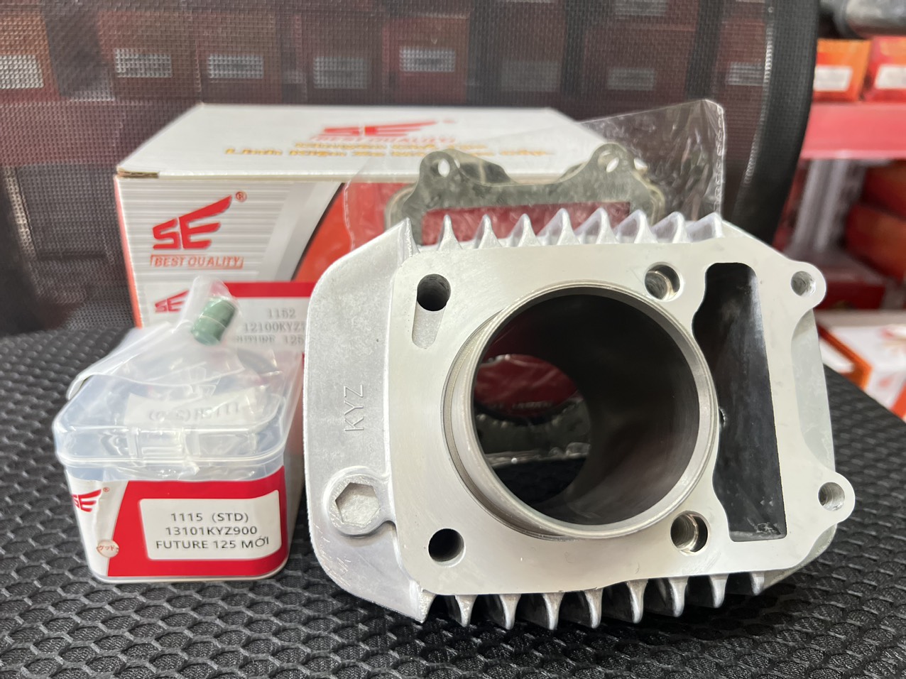 BỘ HƠI XE FUTURE 125 MỚI( XI LANH, PISTONG, XECMANG)