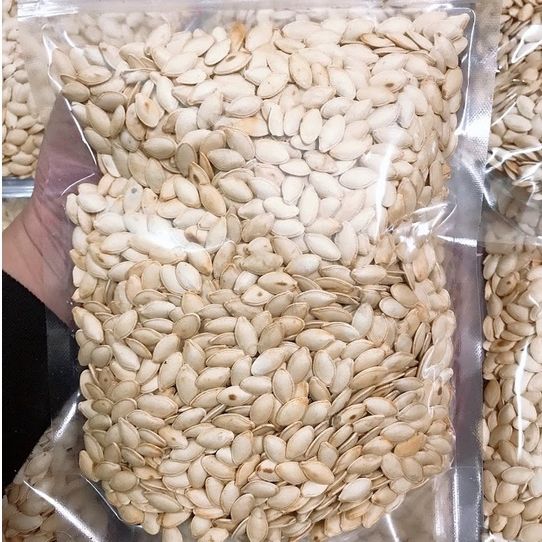 Hạt bí (trắng- rang tay) {Khối lượng tịnh, không tính bao bì}