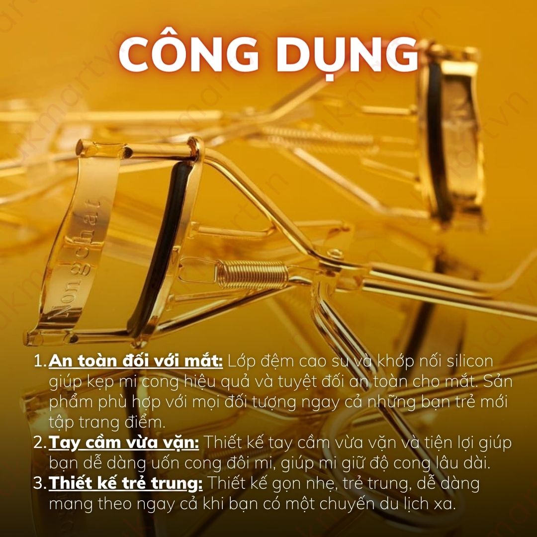 Kẹp Bấm Mi Nongchat EyeLash Curler Uốn Mi Cong