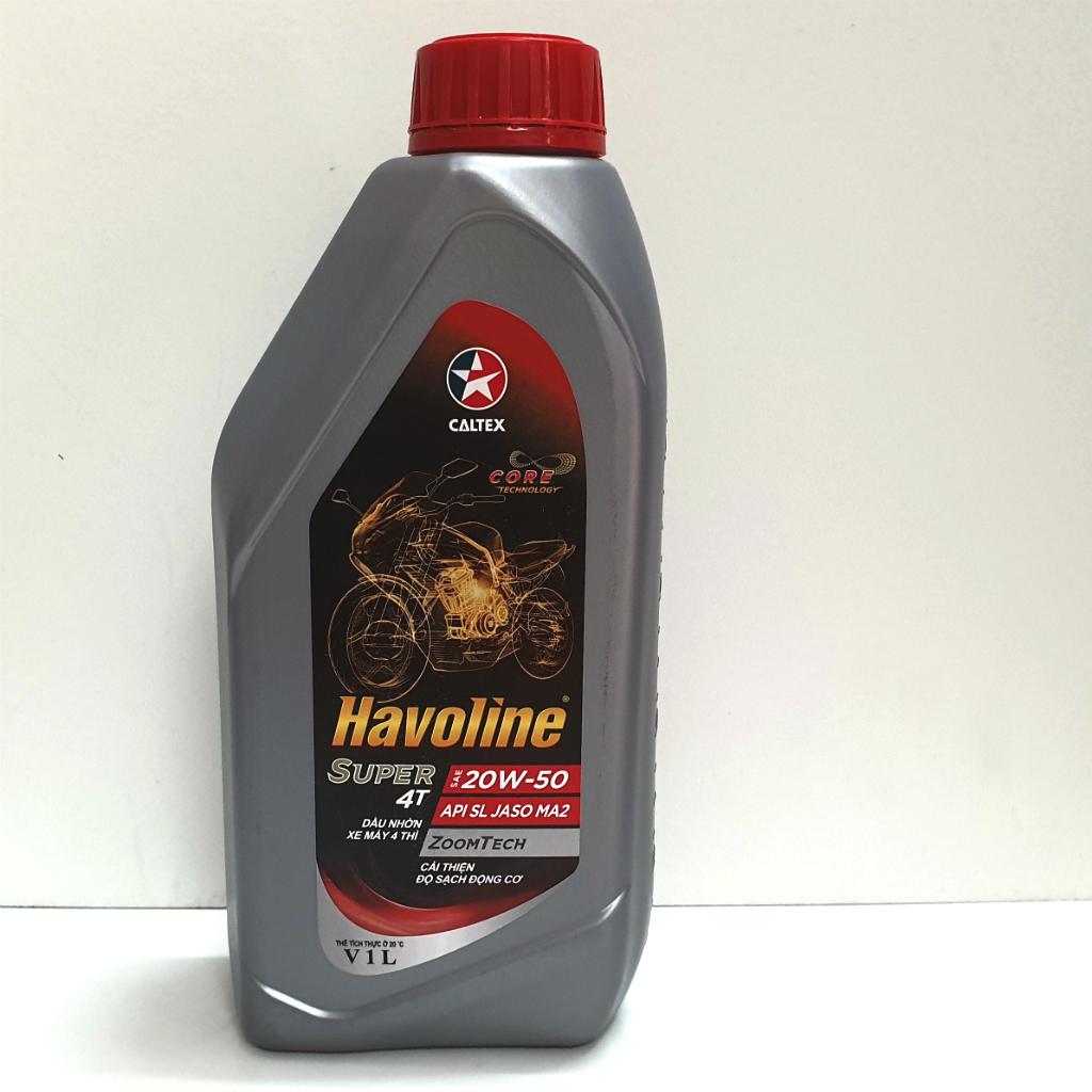 Nhớt xe số Caltex Havoline Super 1l 20W50