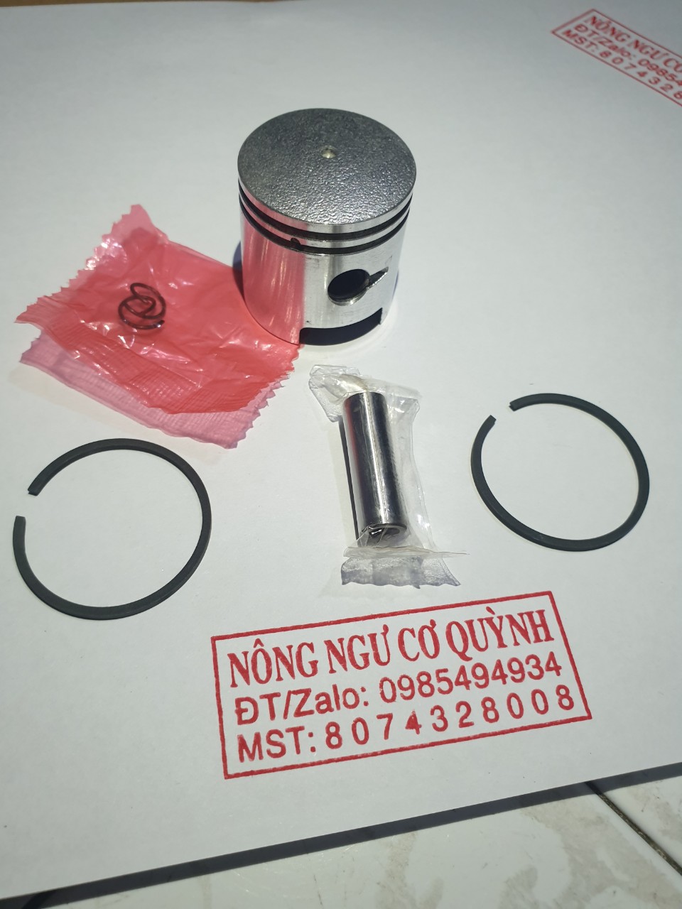 Bộ piston/ pittong/ bít tông máy cắt cỏ 30 ly - 31 ly