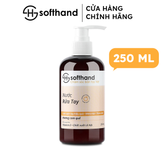 Nước rửa tay Softhand Cam Quế 250mL giúp làm sạch tay hiệu quả, dưỡng ẩm, không gây khô da thumbnail