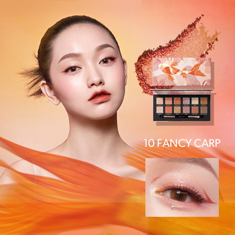 Bảng Phấn Mắt Màu Nhũ Perfect Diary 12 Màu
