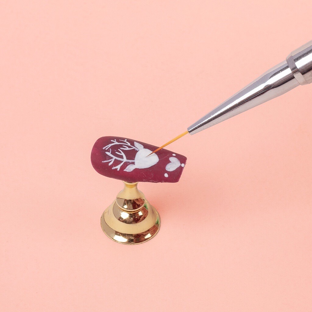 Cọ nét cán đá cao cấp 3 sizes (7mm; 9mm; 11mm) - Cọ vẽ nail chuyên dụng (lẻ chiếc)