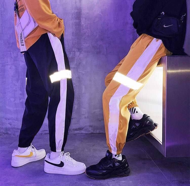 [Hoàn Tiền 15%] [HCM]Quần Jogger Sọc PHẢN QUANG 2 Bên Nam Nữ Đều Mang Được