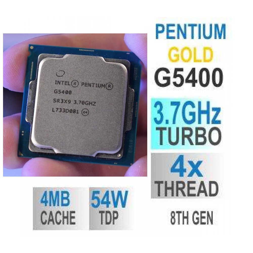 CPU Intel Pentium G5400 (3.70Ghz/ 4Mb cache) Coffeelake