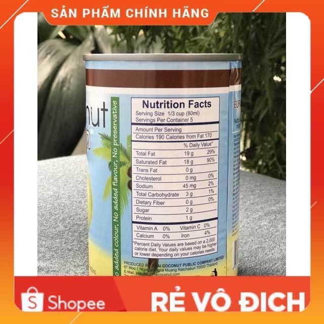 Nước cốt dừa đậm đặc Thái Lan 400ml - Hàng nhập khẩu
