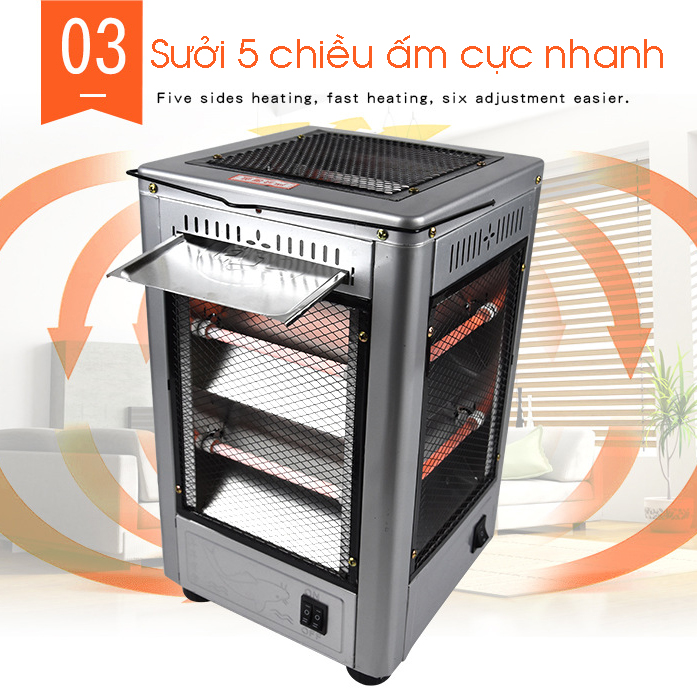Lò sưởi 5 chiều có thể nướng đồ NSB-A