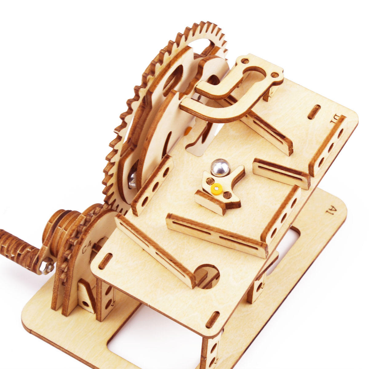 Đồ chơi Lắp ráp gỗ 3D Mô hình Cơ động học Marble Run