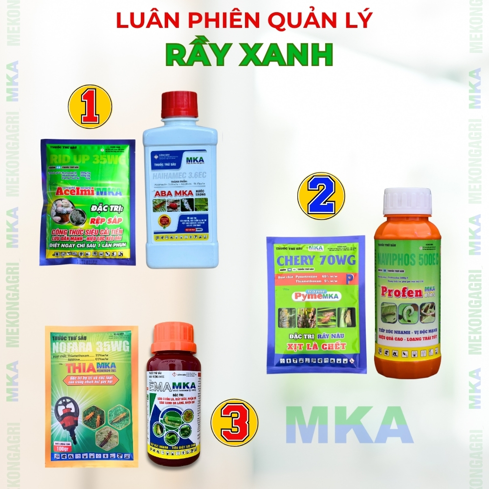 Siêu diệt rầy xanh MKA bộ đôi luân phiên không kháng thuốc - QLRMkA