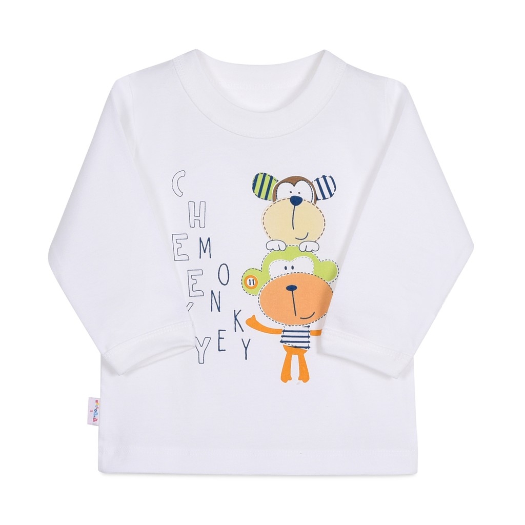 Áo cổ bo trắng td cho bé 6-35kg al0010 - hello bb - cotton tự nhiên 100% mềm mịn mát | hellobb | mẹ và bé kiddy and mommy