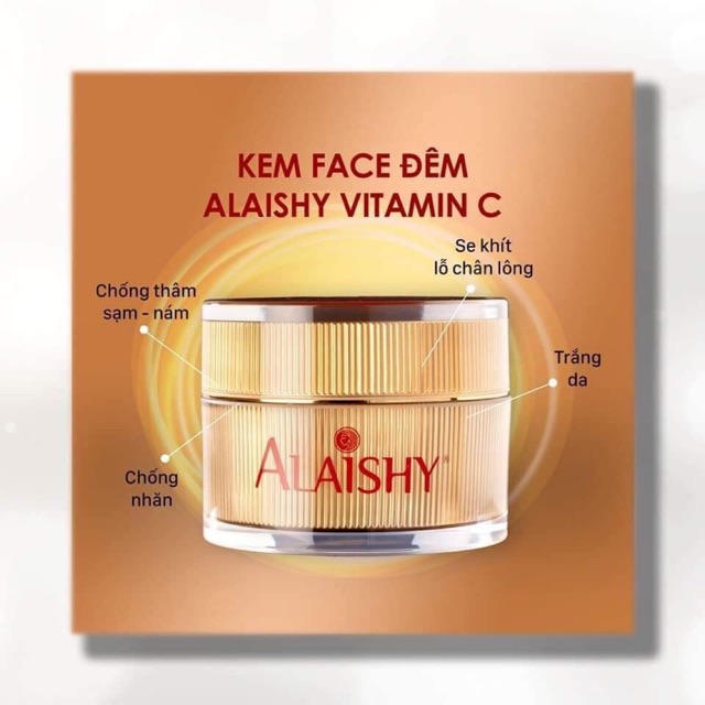 Kem Face Alaishy Ban Đêm Vitamin C [ mẫu mới 2021 và mẫu 2020 ] [ chính hãng 100% ]
