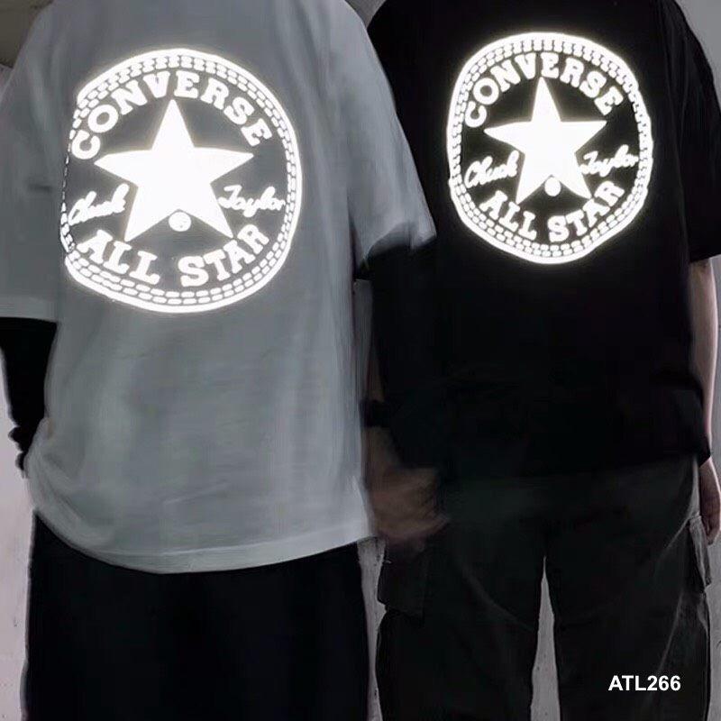 Áo thun stee phản quang converse logo unisex