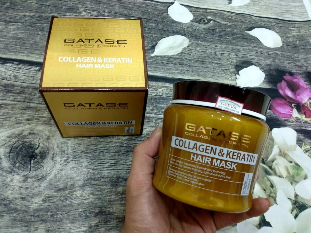 Dầu hấp ủ tóc Gatase Collagen & Keratin 500ml