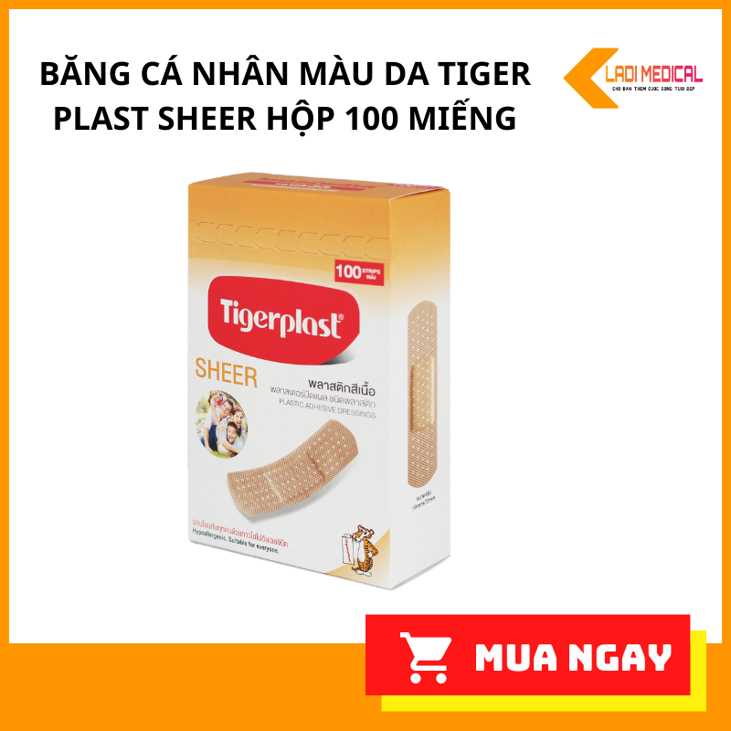 Băng Keo Cá Nhân Màu Da Tigerplast