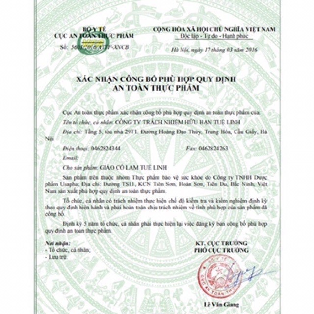 [HCM]Viên Giảo Cổ Lam Tuệ Linh( hộp /60 viên)