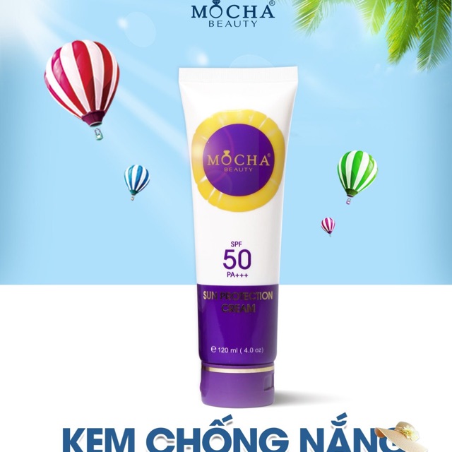 [Mocha beauty] Kem Chống nắng kèm dưỡng trắng da Mocha