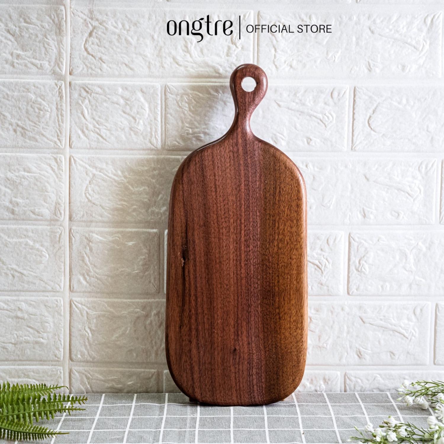 Thớt gỗ decor óc chó ONGTRE cao cấp, đa dạng