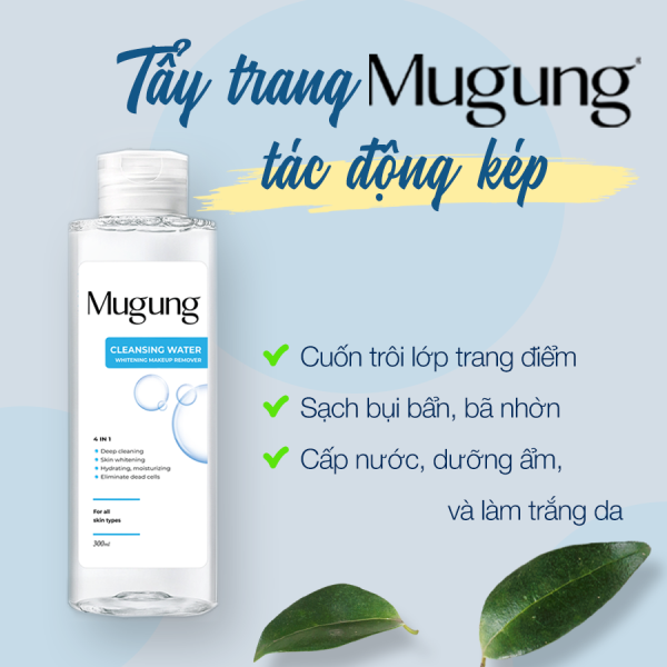 Nước tẩy trang Mugung Cleansing Water 4 in 1 tươi mát cho da nhạy cảm 100ml