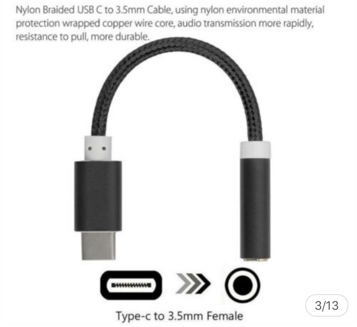 [HCM]Cáp chuyển Type C sang 3.5 dùng cho tai nghe