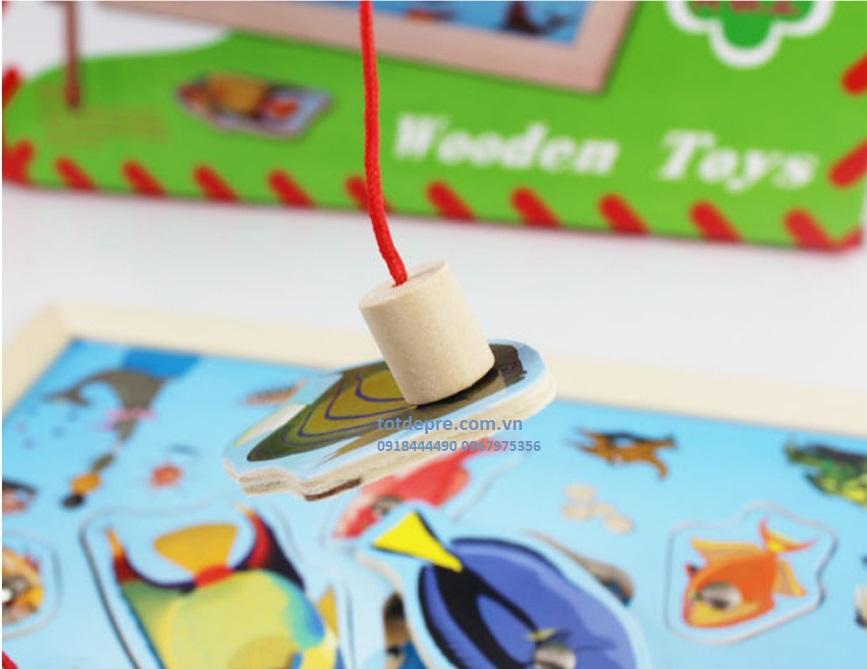 Đồ Chơi Gỗ Câu Cá Có Đính Nam Châm