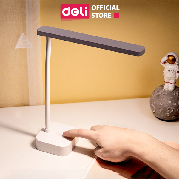 Bảng giá Đèn bàn học tích điện LED chống loá Deli, có thể gấp gọn ánh sáng vàng tự nhiên, chống cận bảo vệ mắt - 17856