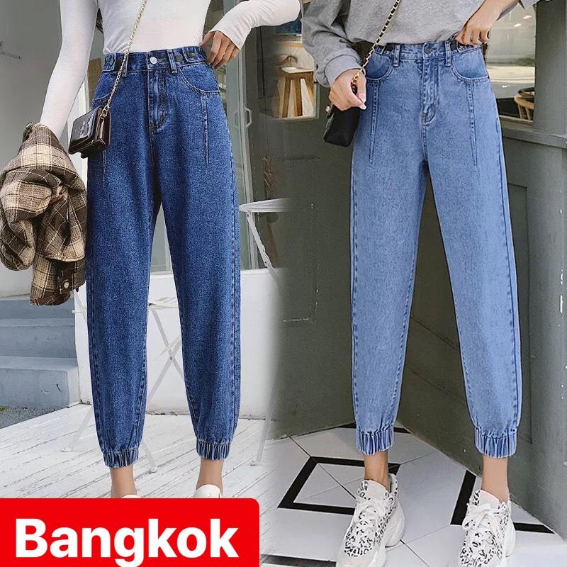 QUẦN JEAN BAGGY NỮ XANH ỐNG TÚM LƯNG CAO NÂNG MÔNG NHẬP THÁI LAN BK-335 TÝ GOLD 2020