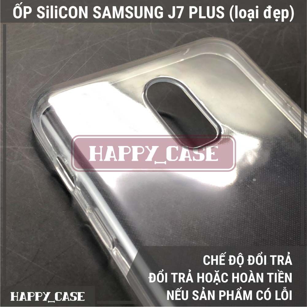 Ốp Điện Thoại Samsung J7 Plus (LOẠI ĐẸP) Thin Transparent Silicon