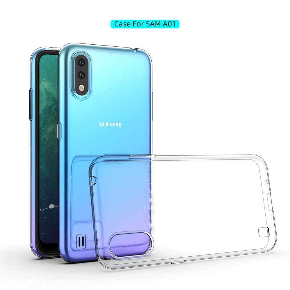 Ốp lưng điện thoại samsung galaxy a01 dẻo trong suốt ôm sát thân máy siêu bền hạn chế ố vàng